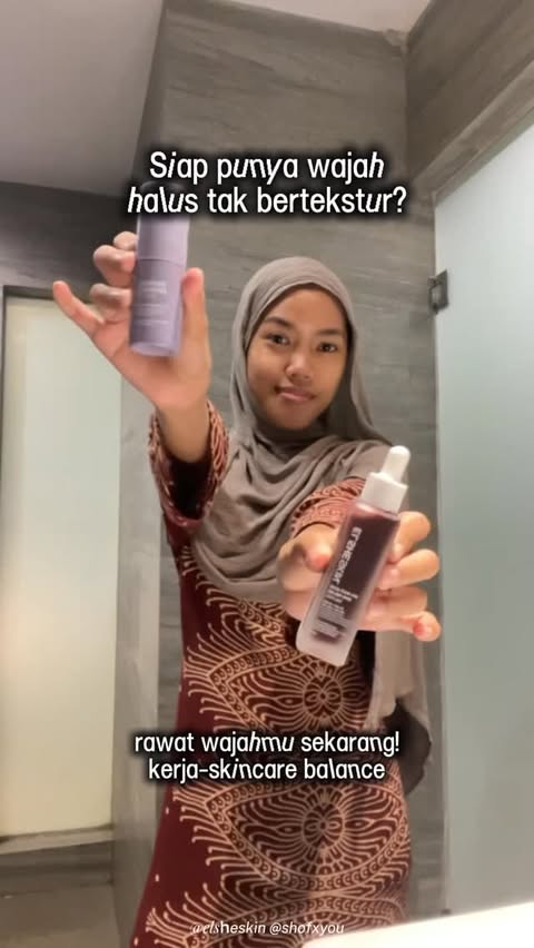 Instagram post by @shofxyou for ELSHESKIN. Caption reads: Get my new SERRRUMMM combo! Radiant Advance Serum....