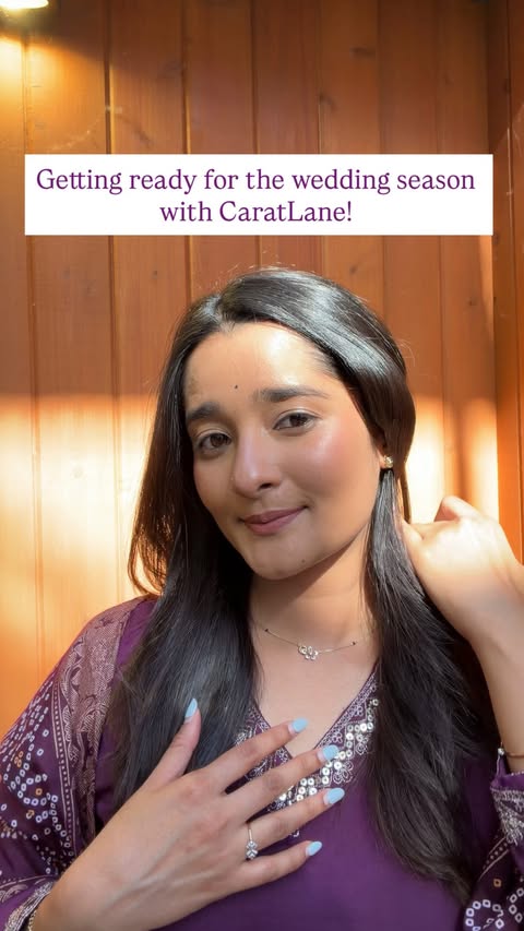 Instagram post by @i_u_shee for CaratLane Jewellery. Caption reads: My friend’s wedding is coming up & I was looking....