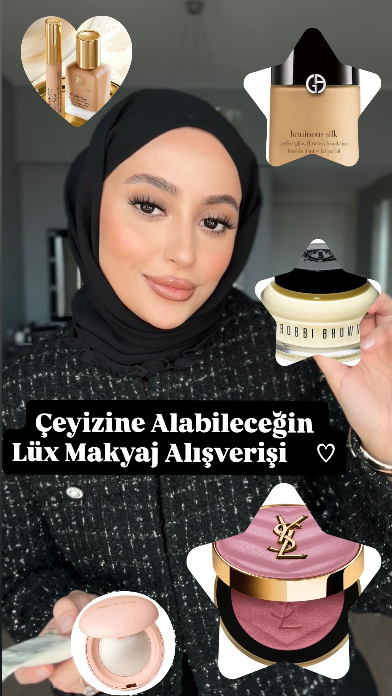 Instagram post by @makeuptubaesen for Bobbi Brown Cosmetics. Caption reads: Çeyize alabileceğin 100/100 memnun kaldığım....