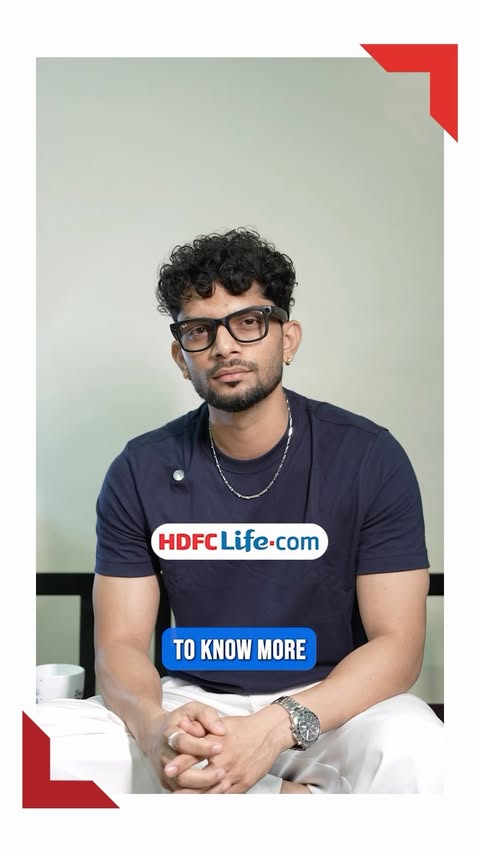 Instagram post by @dheerajbankar for HDFC Life. Caption reads: [...] but we can prepare for it. ❤️ HDFC Life....