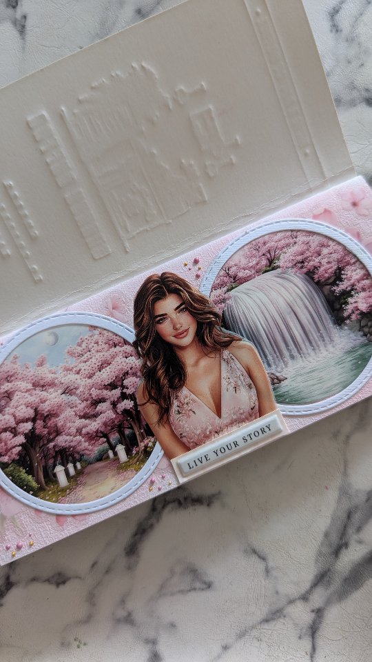 Instagram post by @shelleys.cozy.journal for eStarCase. Caption reads: "Pastel pink spring" 🩷 Journal with me....