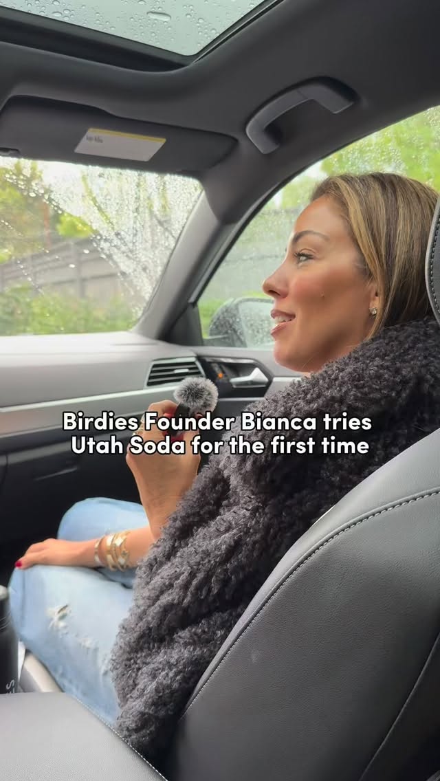 Instagram post by @biancagates for Birdies. Caption reads: Behind the scenes at our Birdies Fall/Winter....