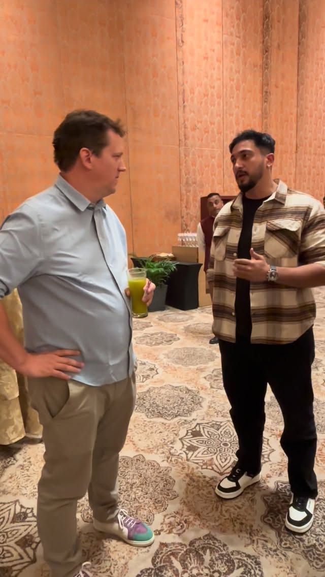 Instagram post by @professorofhow for Odoo. Caption reads: Throwback to the Odoo Gandhinagar event, had an....