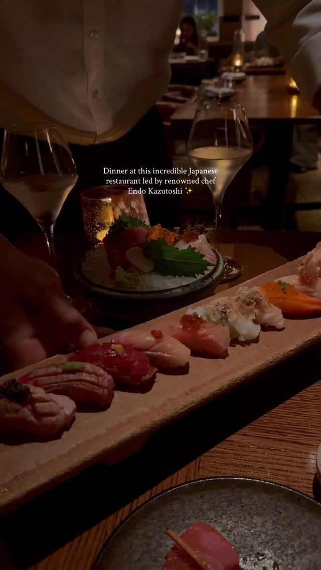 Instagram post by @londonfoodbabes for Eater. Caption reads: A magical dinner at Japanese restaurant....