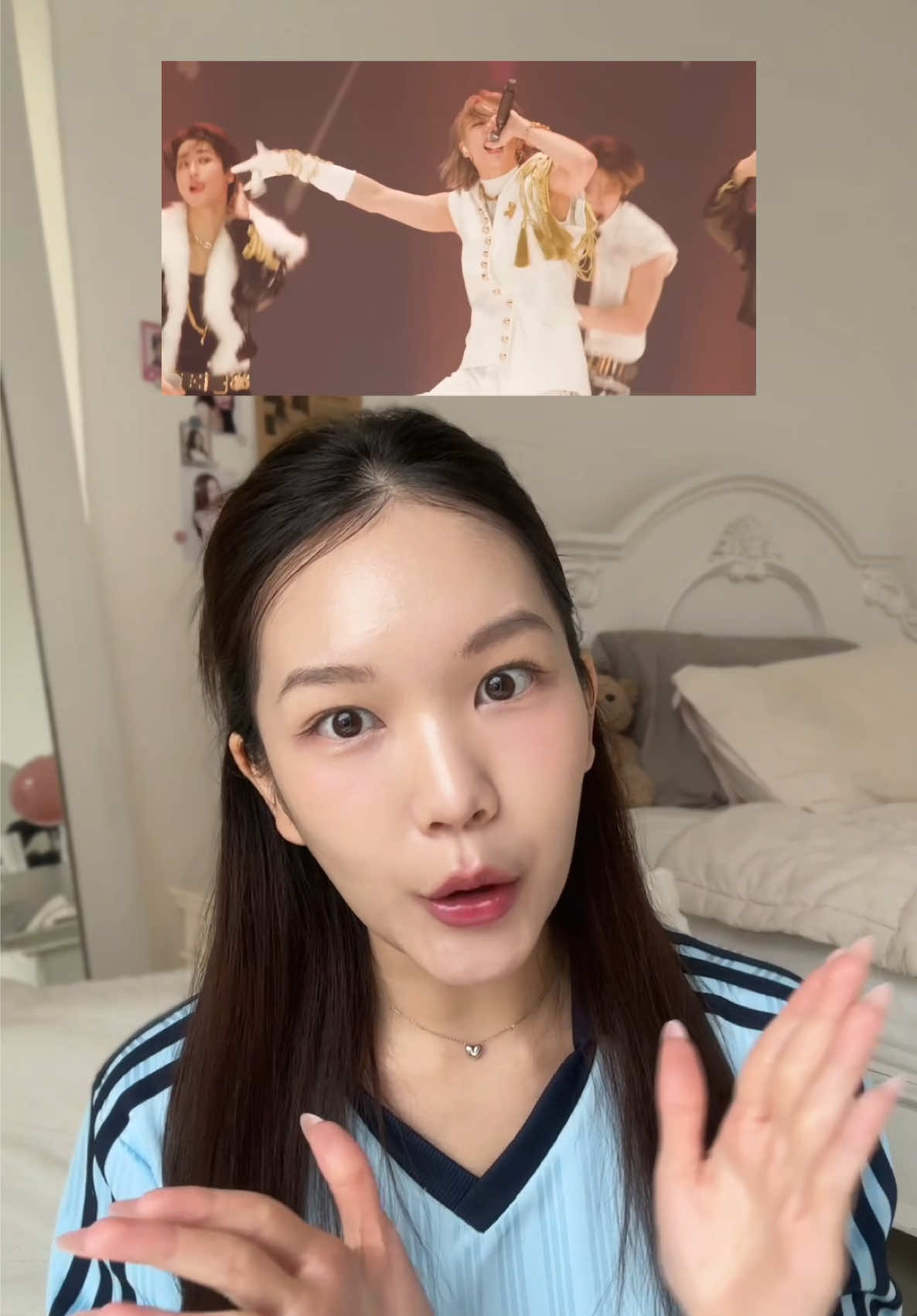 TikTok post by @banabangs for Bioré. Caption reads: SKZ’s sunscreen pick 🤫 Definisi sunscreen level....