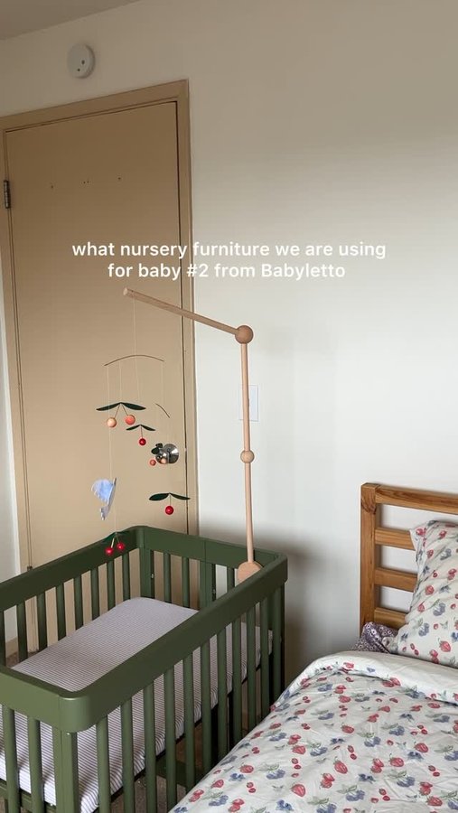 Instagram post by @brittanyboyack for Babyletto. Caption reads: In full nesting mode with @babyletto....