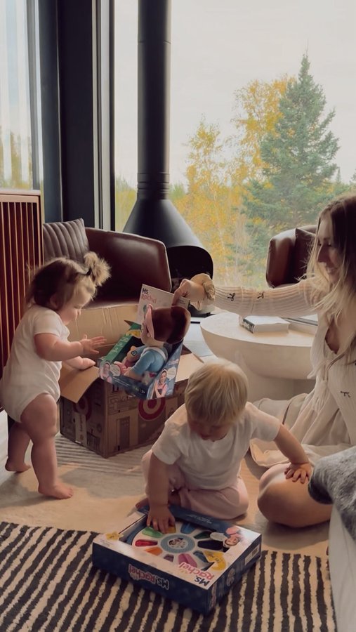 Instagram post by @jess.hentges for Spin Master. Caption reads: #ad I love Ms Rachel and how she focuses on early....