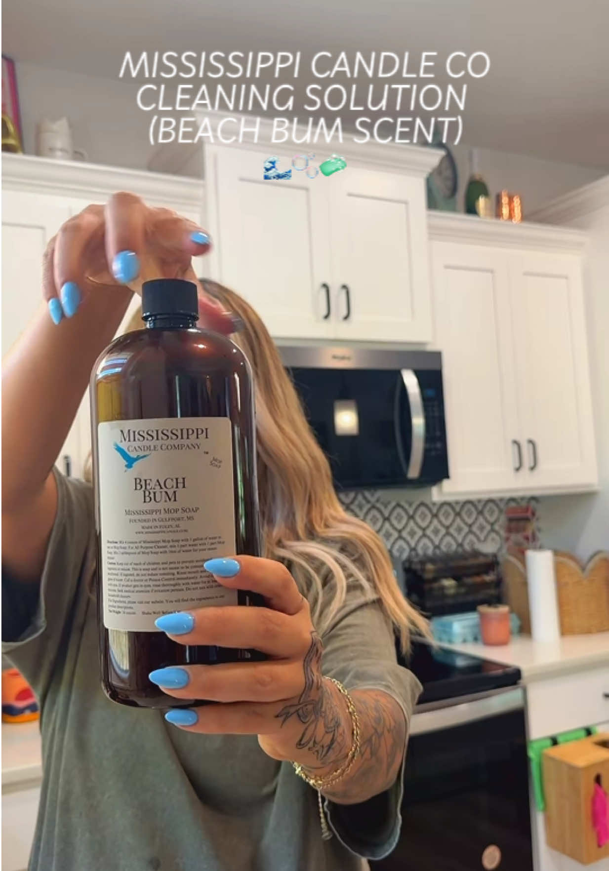 TikTok post by @alyssanburk97 for Mississippi Candle Co.. Caption reads: [...] to keep this in stock over here!....