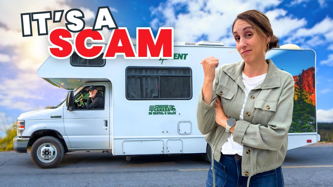 YouTube post by @OpenRoading for Battle Born Batteries. Caption reads: The BRUTALLY HONEST Truth about Cruise America.