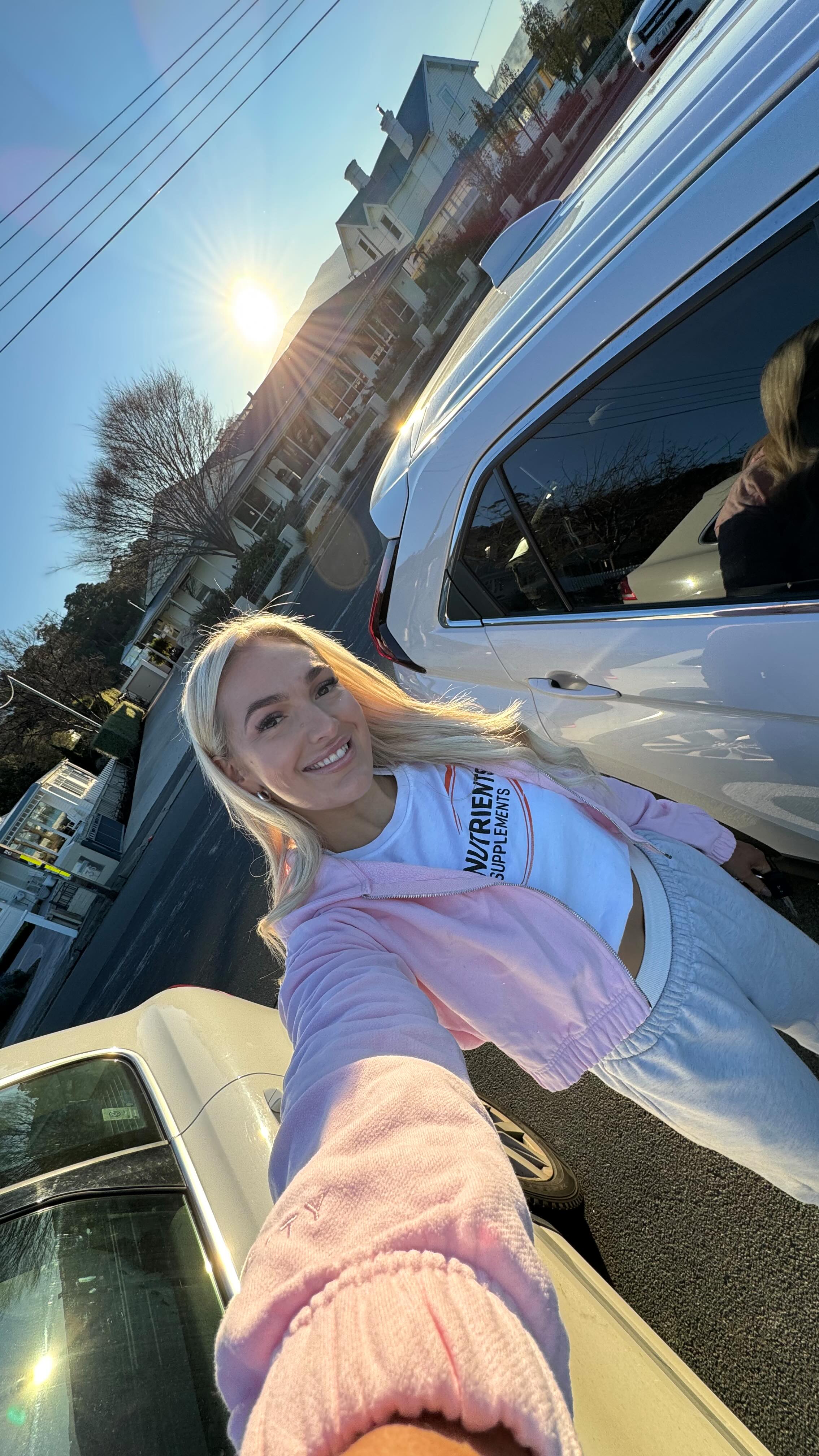 Instagram post by @selina_farrelly for Bulk Nutrients. Caption reads: [...] me while I head down to Hobart for a....