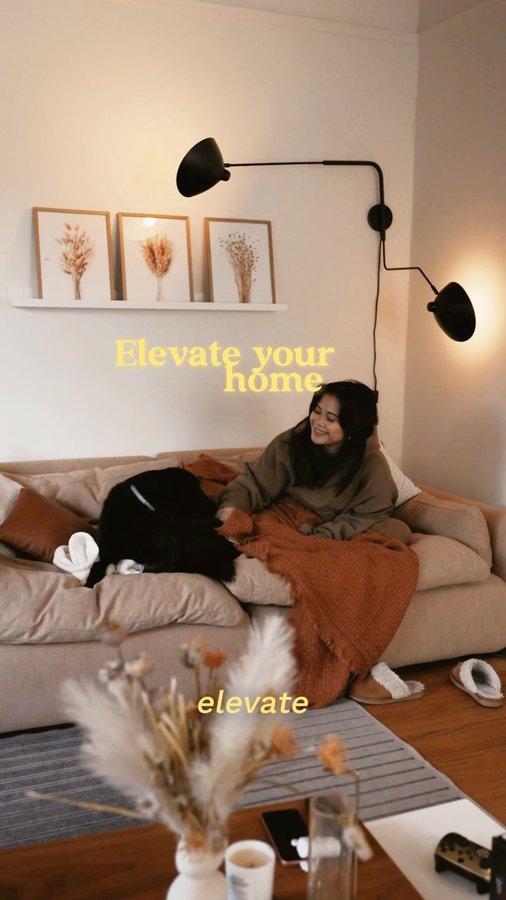 Instagram post by @gemzape for Philips Hue. Caption reads: [...] change up your home especially with....