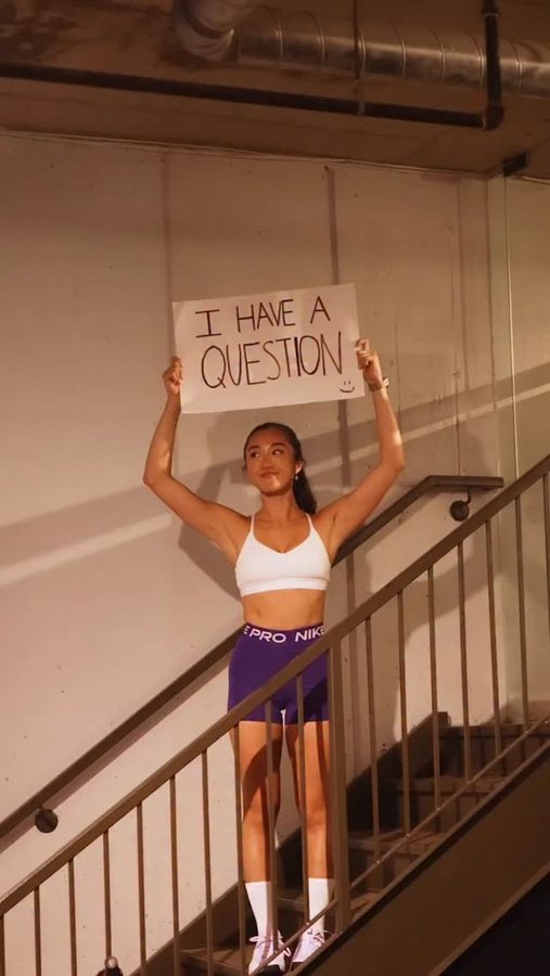 Instagram post by @melhwang for Sport Chek. Caption reads: on a mission to figure out their secrets + a few....