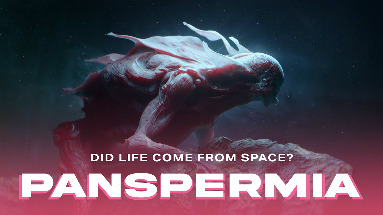 YouTube post by @melodysheep for Dropbox. Caption reads: PANSPERMIA:  The Radical Theory of Life's Origins.