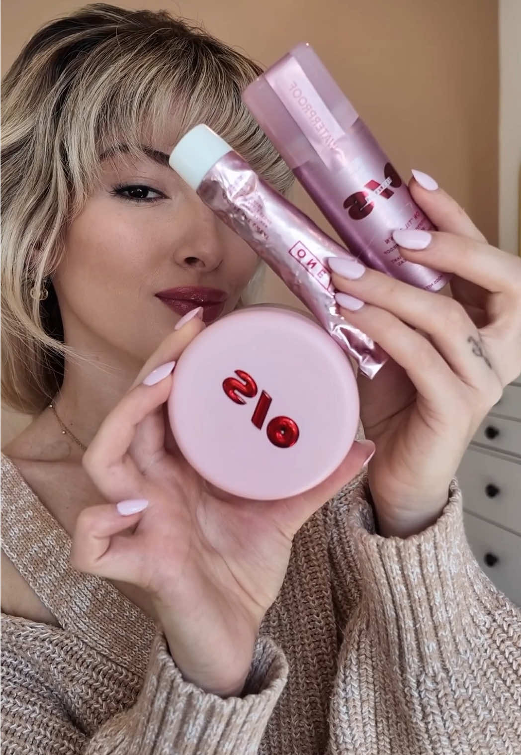 TikTok post by @donya for ONE SIZE BEAUTY. Caption reads: gifted by ONE/SIZE Beauty  What are you adding to....