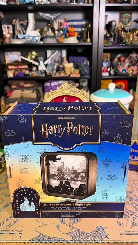 Instagram post by @diagonalleykat for Enjoy The Wood. Caption reads: [...] this beautiful light up display from....