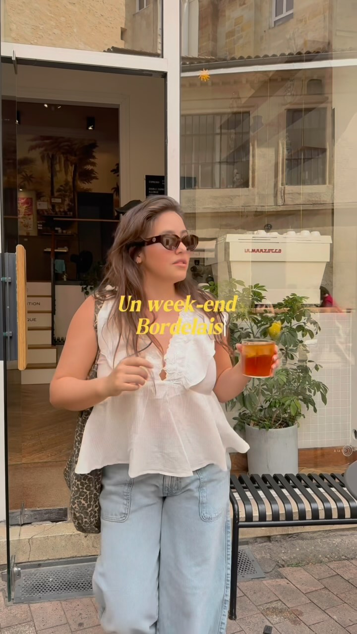 Instagram post by @sarahbabineau_ for Promod. Caption reads: un week-end de juillet dans ma ville de coeur va....