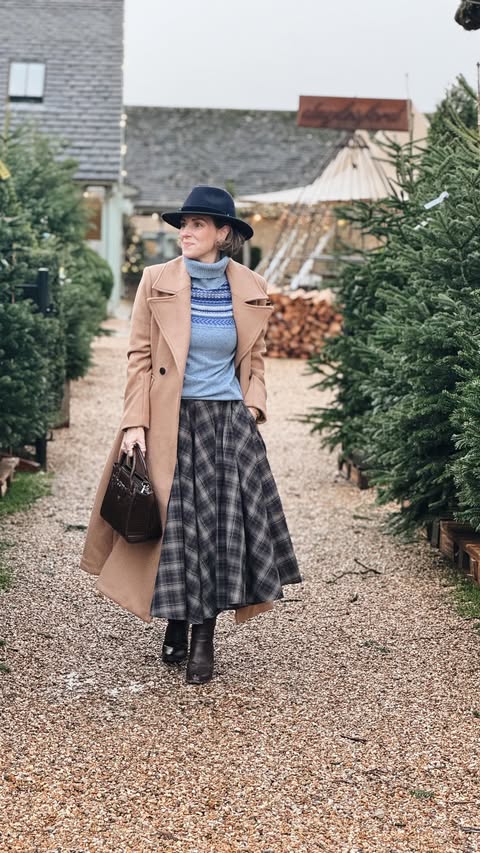 Instagram post by @rutlandgirlfashionstyle for FAIRFAX & FAVOR. Caption reads: Fedora or cap? What do you think? 
💙🩵

What I....