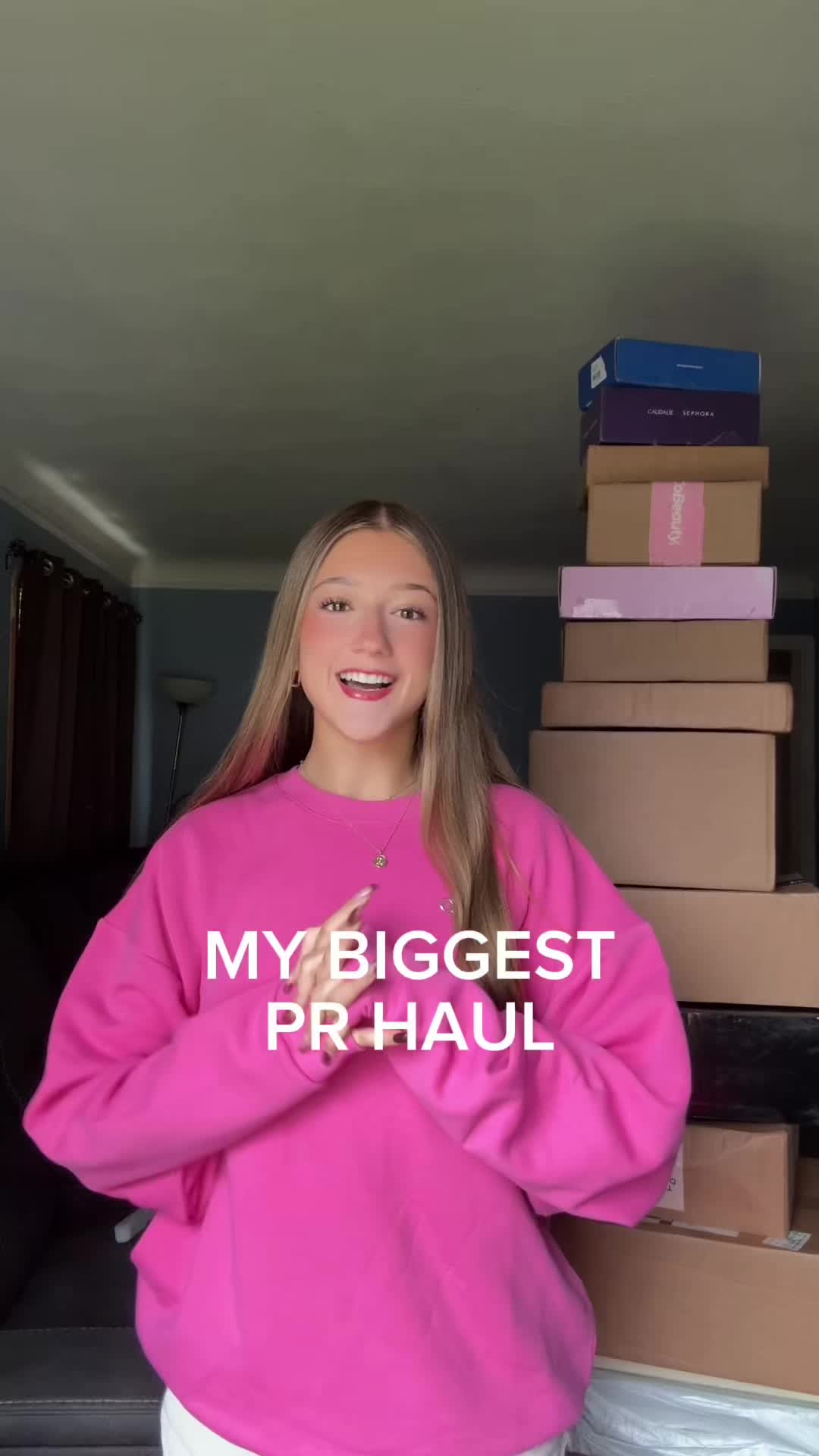 TikTok post by @kosiskyamber for Magic Molecule. Caption reads: [...] #trend #unboxing brands shown: @Magic....