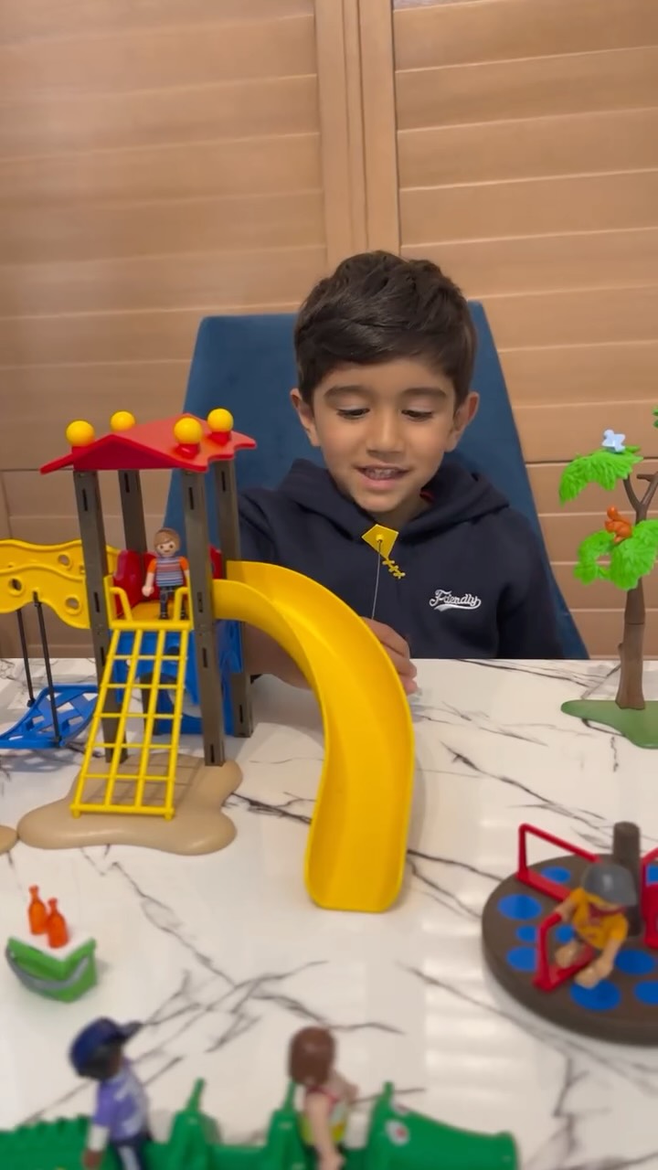 Instagram post by @liveabouts for PLAYMOBIL. Caption reads: [...] with how much imaginative play this....