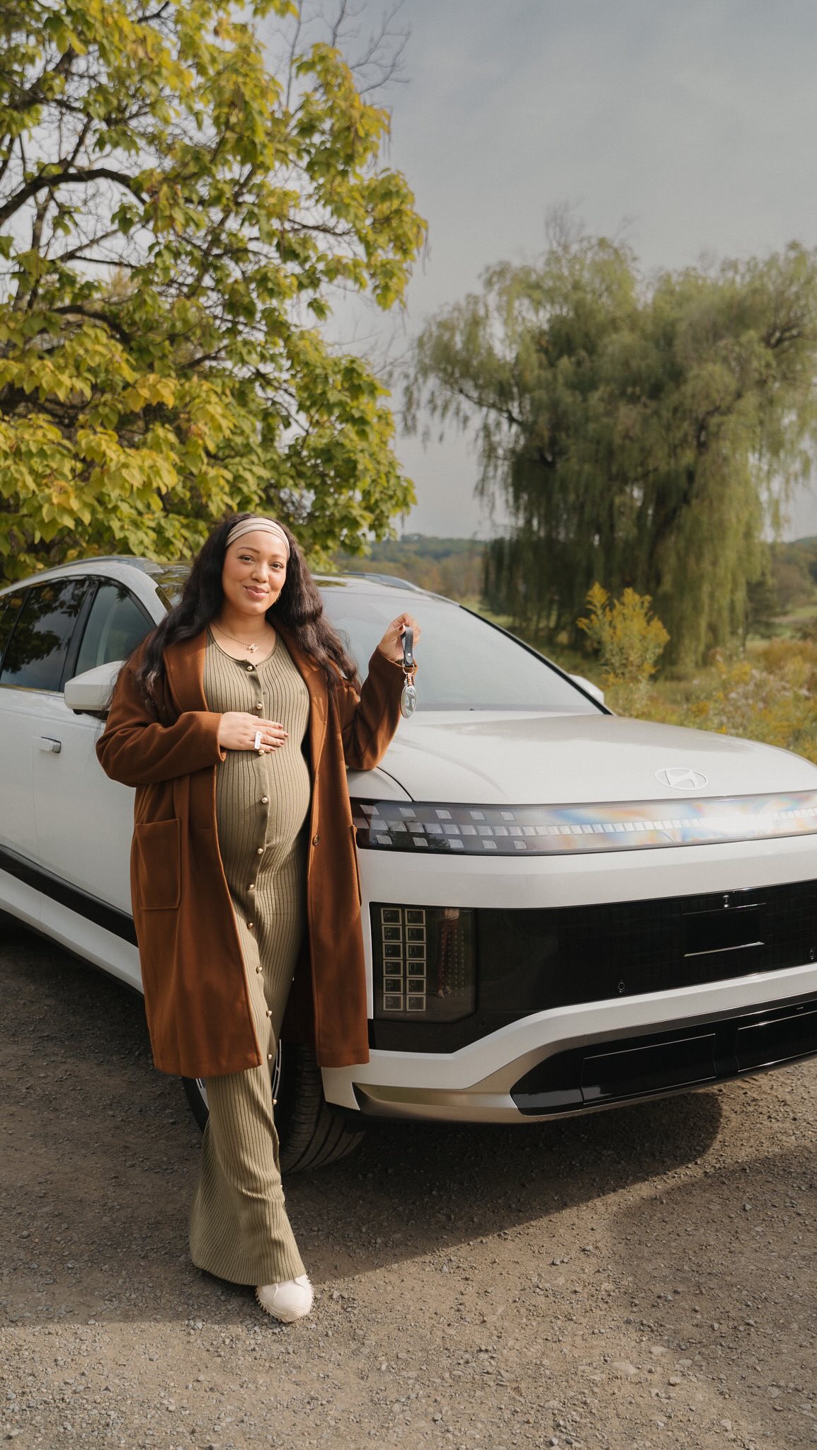 Instagram post by @diamoniquevalentine_ for Hyundai USA. Caption reads: The Hyundai IONIQ 9 feels like it was built for....