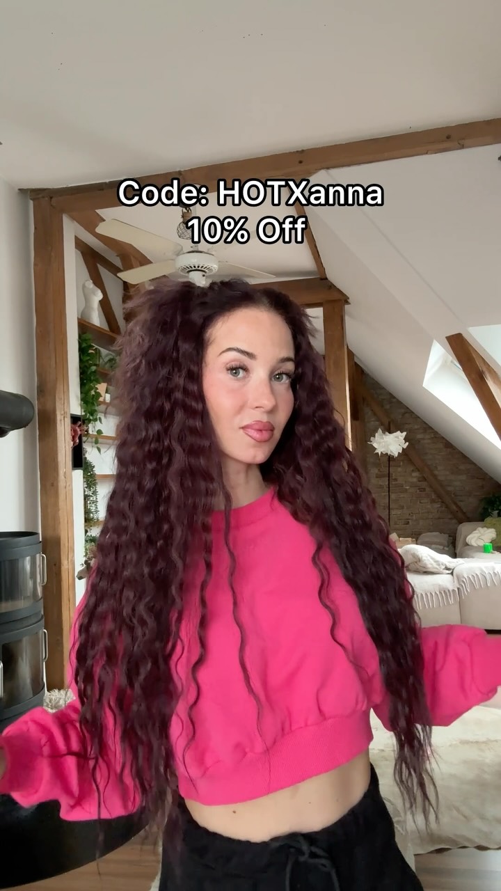 Instagram post by @annajamfm for Elegance-Hair. Caption reads: Anzeige | Dream-Hair @elegancehairofficial Code:....