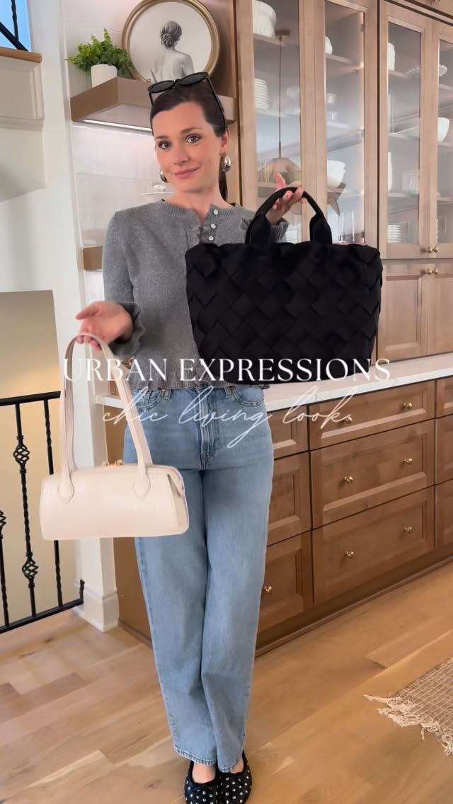 Instagram post by @ashlanamelia for Urban Expressions. Caption reads: [...] vibes — from day to night ✨....