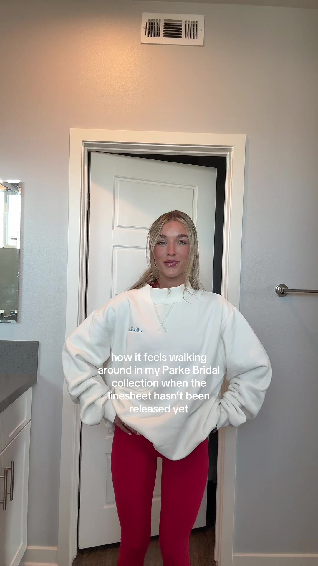 TikTok post by @bellaagarneer for Parke. Caption reads: @Parke @chelsea parke can’t wait to see the rest....