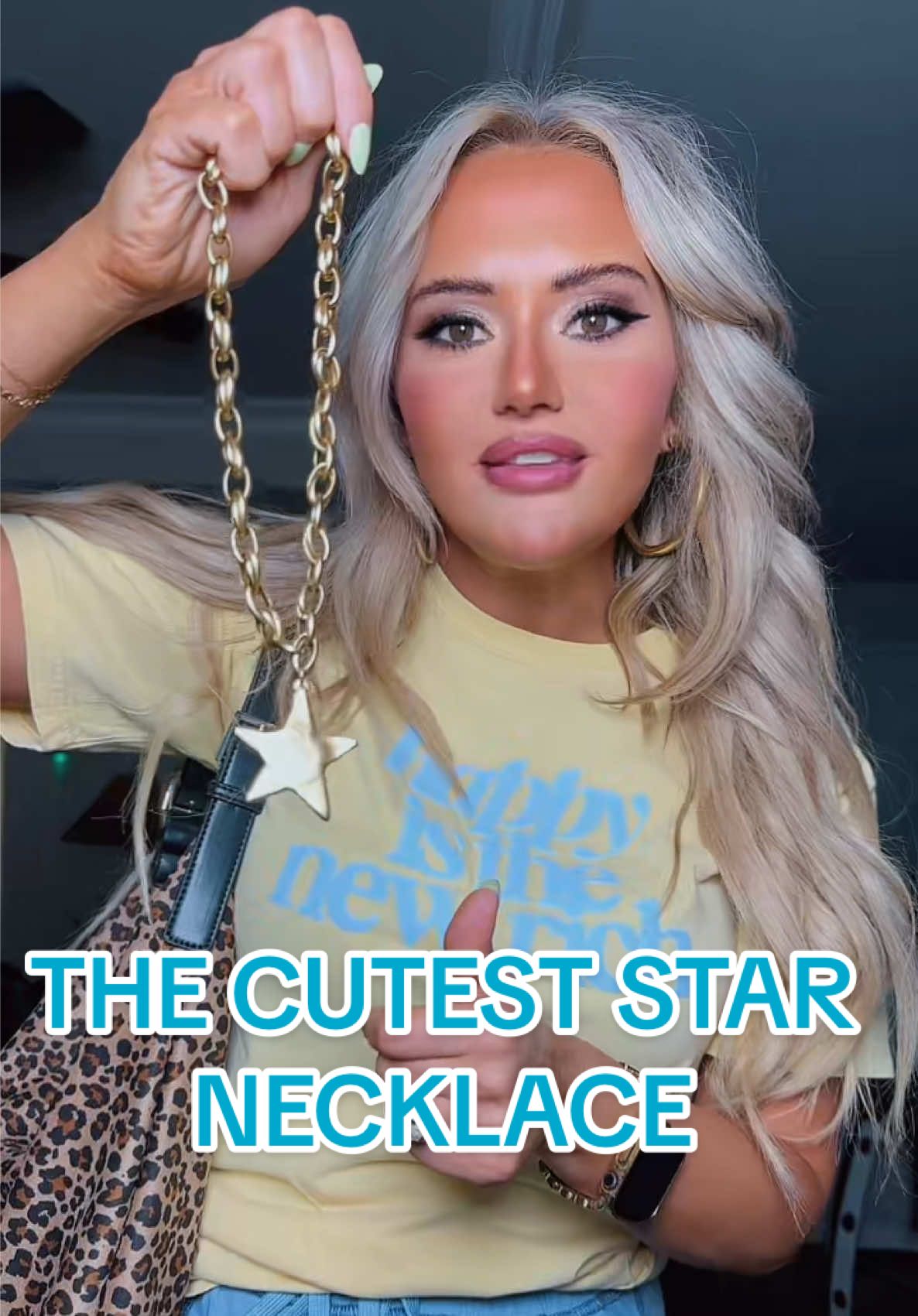 TikTok post by @sincerely_shelbyy for Bracha. Caption reads: [...] off!! The little gold star pendant from....