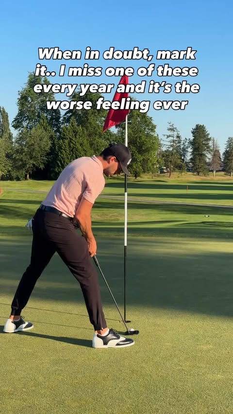 Instagram post by @michaelcaan for VICE GOLF. Caption reads: Every single time I have one of these weird....