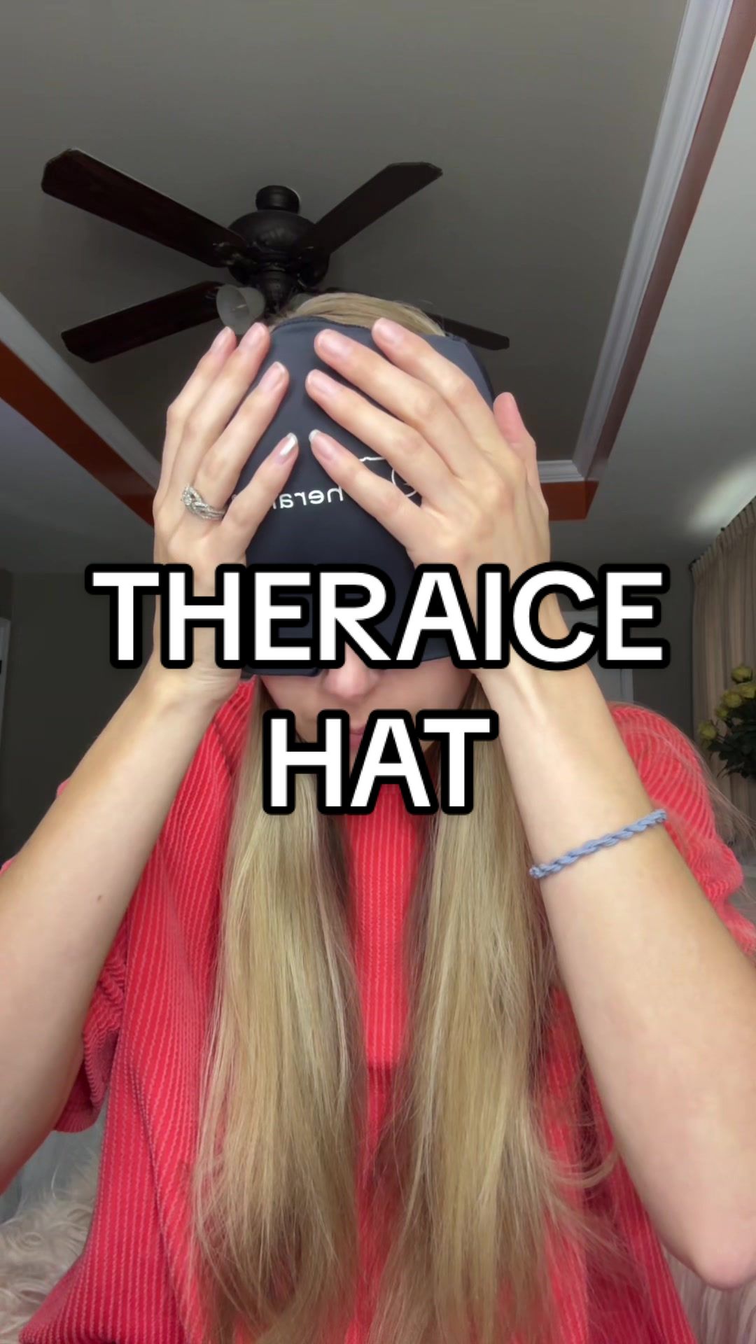TikTok post by @shopwithjessss for TheraICE. Caption reads: [...] has this Ice hat been all my life???....