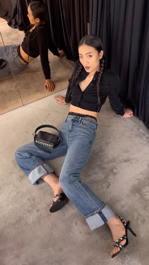 Instagram post by @orianasun for alexanderwang. Caption reads: [...] a great time fooling around with....