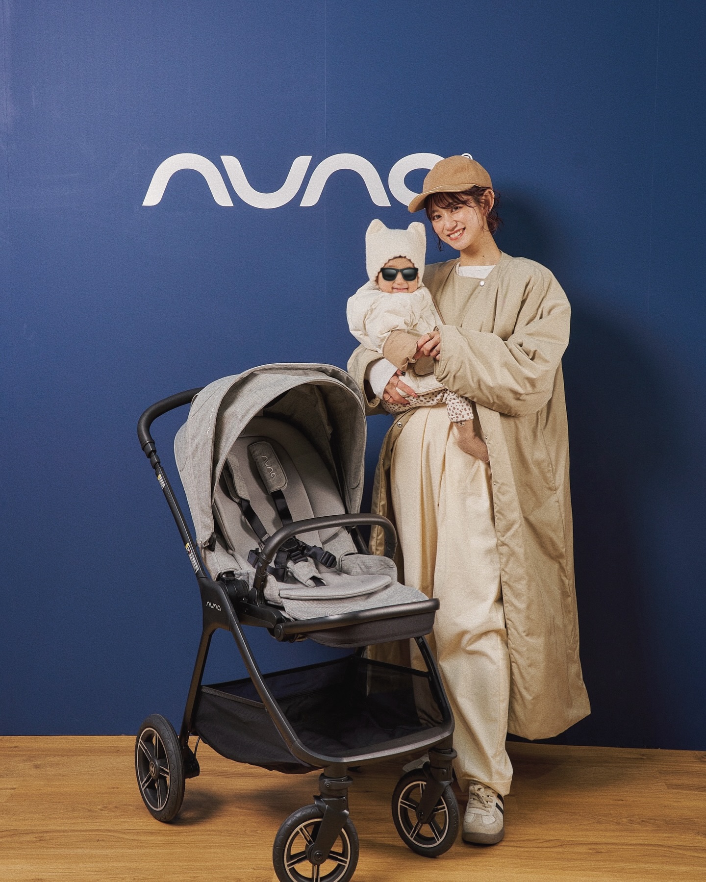 Instagram post by @k.r0303 for Nuna. Caption reads: 👶🏻☁️🐈🤎

nunaから発売された「nuna×BMWコレクション」の
ローンチイベントに....