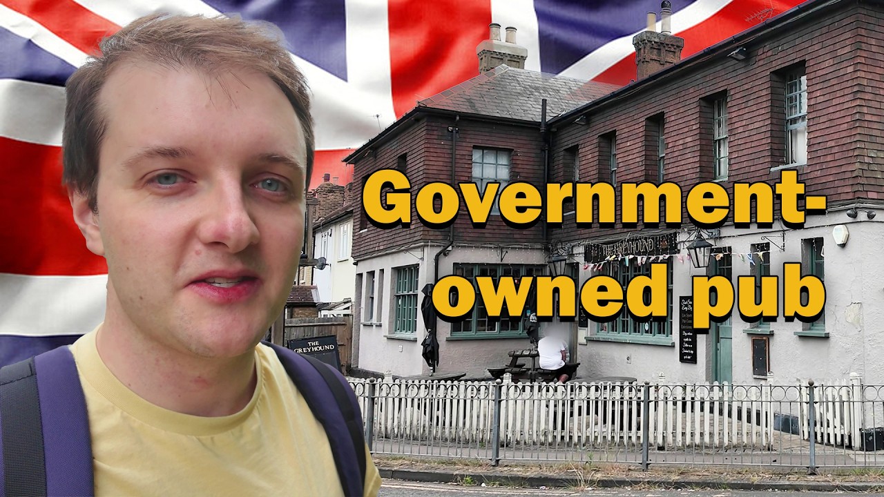 YouTube post by @ChrisSpargo for Airalo. Caption reads: Why did the UK government nationalise this pub?.