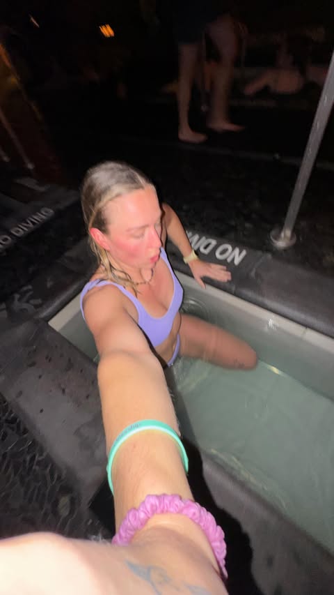 Instagram post by @lydialoo12 for Athletic Brewing. Caption reads: [...] i looove a good woo). thank you....