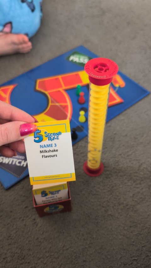 Instagram post by @lifewiththebogans for Wire PR. Caption reads: 5 Second Rule Game 

Ad| Definitely fun for all....