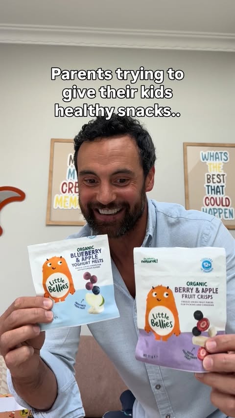 Instagram post by @cammerchant for Little Bellies. Caption reads: How difficult is it trying to give your kids....