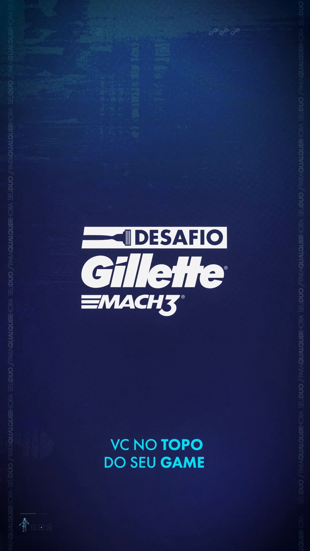 Instagram post by @cerol for Gillette. Caption reads: Gamers e Marombas aceitaram uma disputa....