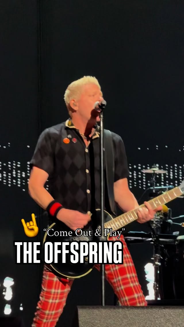 Instagram post by @offspring for iHeartRadio. Caption reads: @offspring came out to PLAY 🤘🎸....