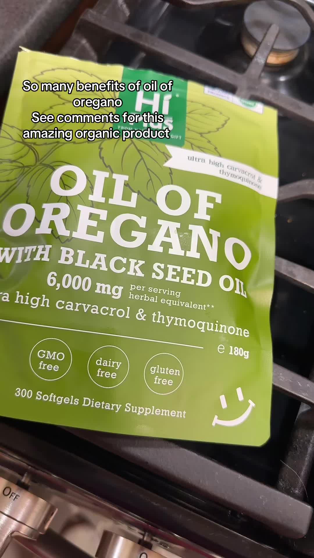 TikTok post by @pegbama for HiPlus. Caption reads: [...] and boost antioxidants, say EatingWell.....