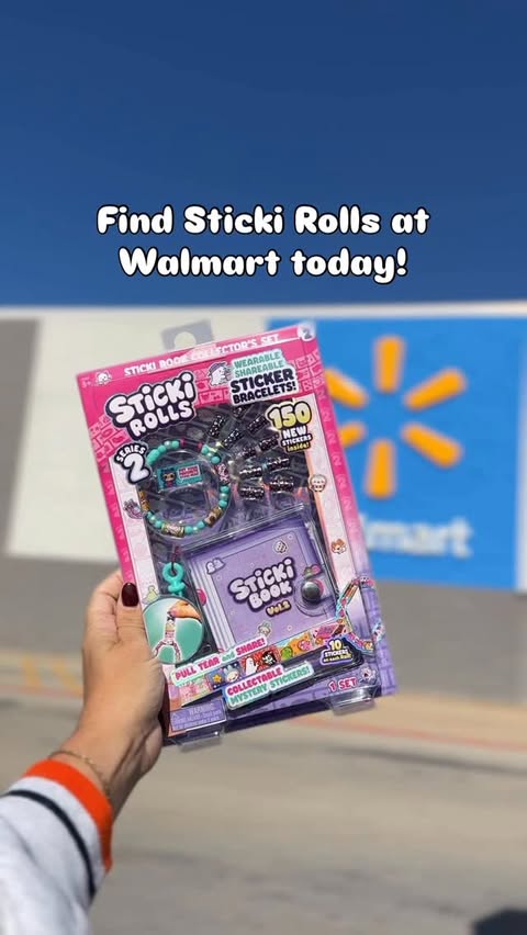 Instagram post by @ohheywalmart for Jazwares. Caption reads: NEW!! Sticki Rolls are at Walmart!! If your....