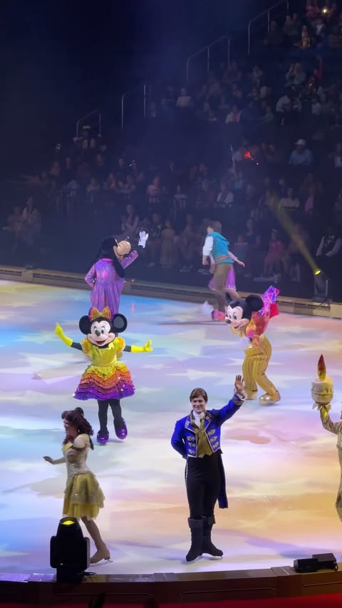 Instagram post by @magicandwishes for Disney On Ice. Caption reads: The new Spotlight Magic @disneyonice show is a....