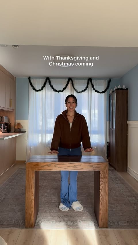 Instagram post by @hellowillisfam for Transformer Table. Caption reads: Our little table that can do BIG things, and it’s....