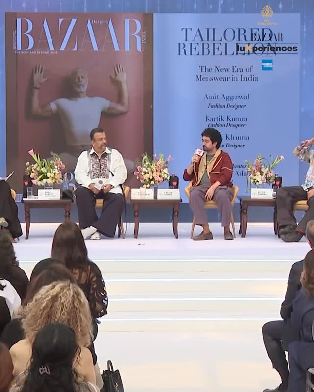 Instagram post by @dlfemporio for Harper’s BAZAAR. Caption reads: Titled ‘Tailored Rebellion: The New Era of....