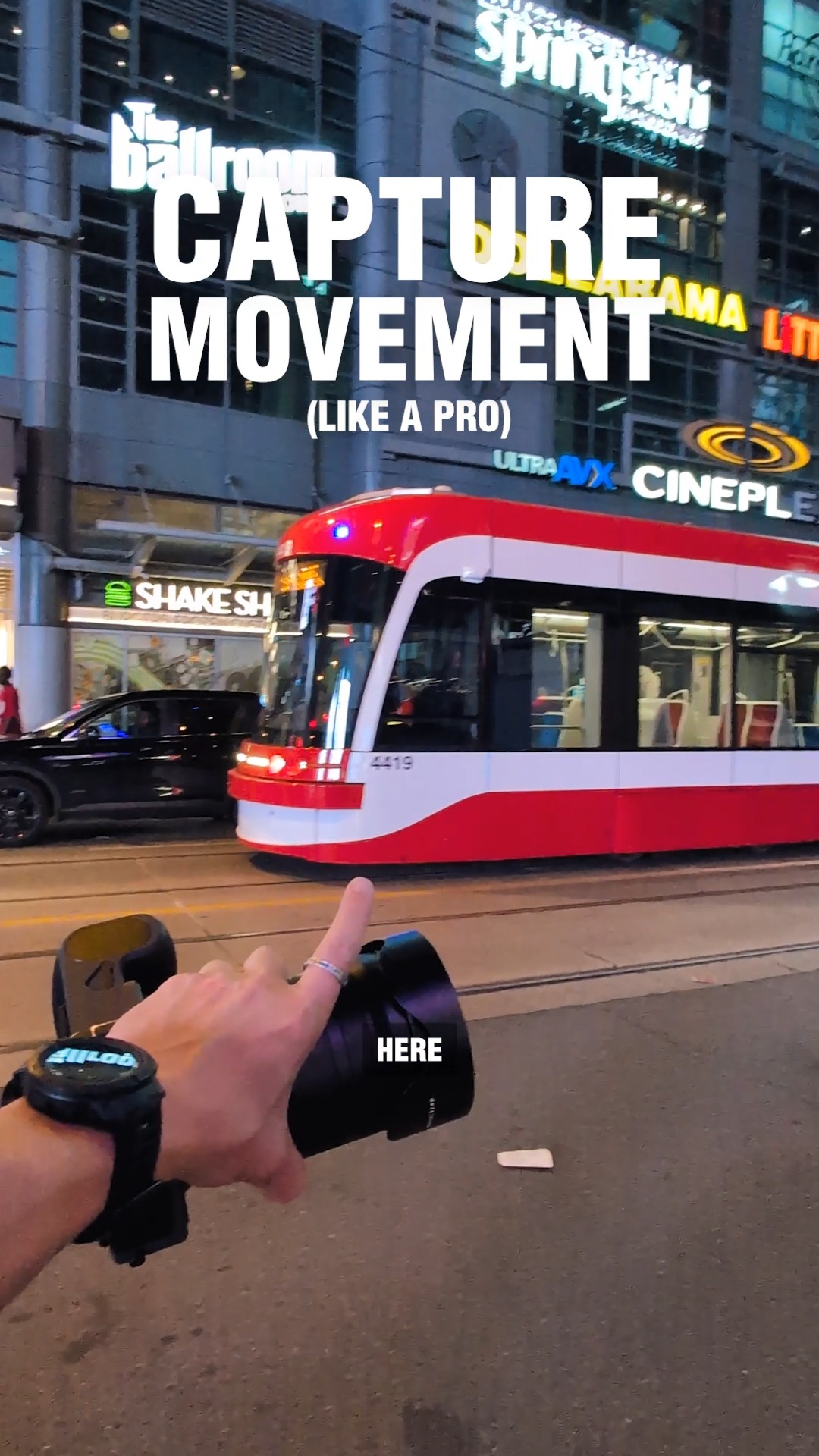 Instagram post by @gugliotta.one for Hasselblad. Caption reads: Try these camera settings for an awesome slow....