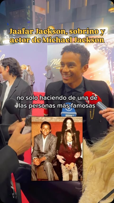 Instagram post by @ivanhachez for Universal Pictures. Caption reads: JAAFAR JACKSON ES MICHAEL JACKSON 🕺🏾 #michael....