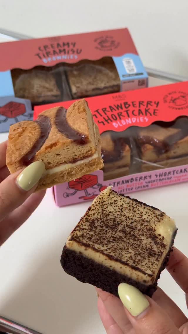 Instagram post by @marksandspencerfood for Ocado. Caption reads: Big cake energy 🍰 The new @marksandspencerfood....