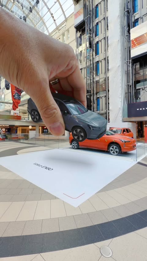 Instagram post by @ed.it.son for Volvo Cars. Caption reads: Volvo Cars doesn’t just meet safety standards,....