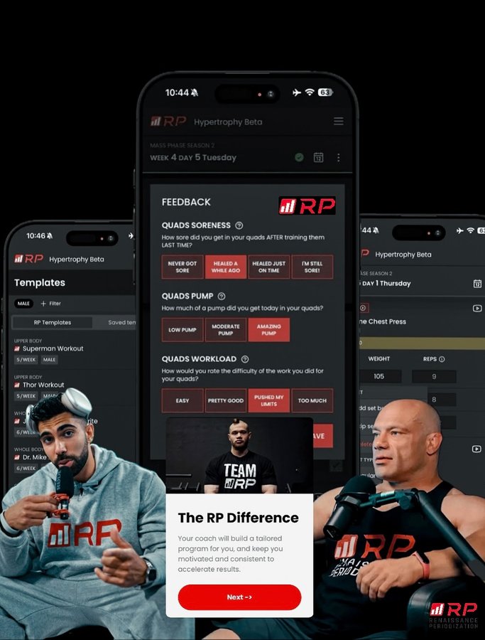 Instagram post by @samzamanian for RP Strength. Caption reads: [...] join and be coached & sponsored by....