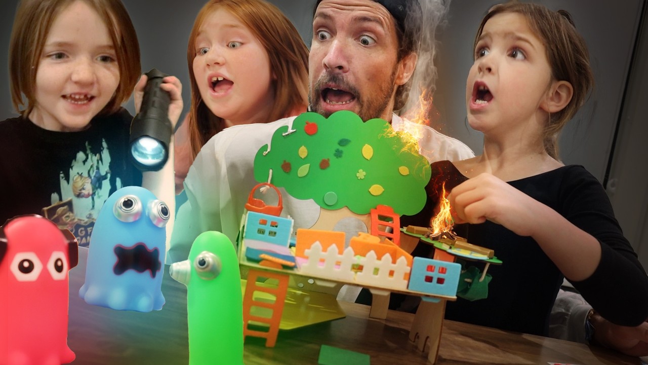 YouTube post by @AforAdley for CrunchLabs. Caption reads: [...] Testing a new Tree House craft from....