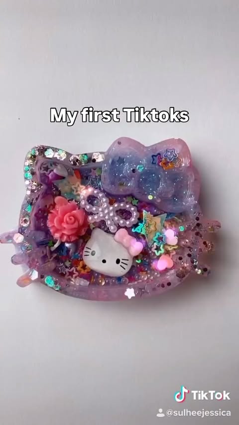 Instagram post by @sulheejessica for Hello Kitty. Caption reads: I found my first Tiktoks :) From making cute hello....